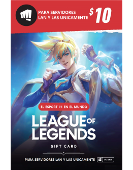 League of Legends $10 (LAN Y LAS)